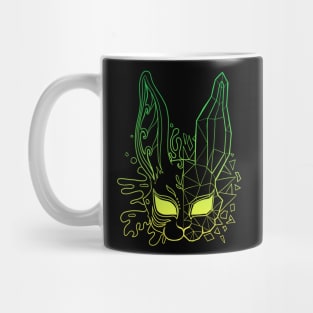 Polygon bunny mask Mug